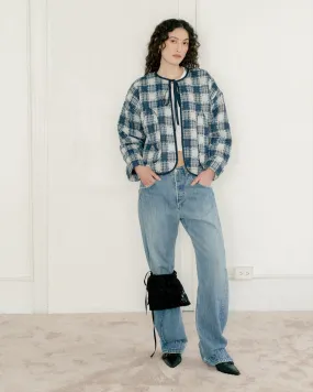 A BRONZE AGE RIO BOMBER - MOLLY PATCH PLAID Hidden Pocket System