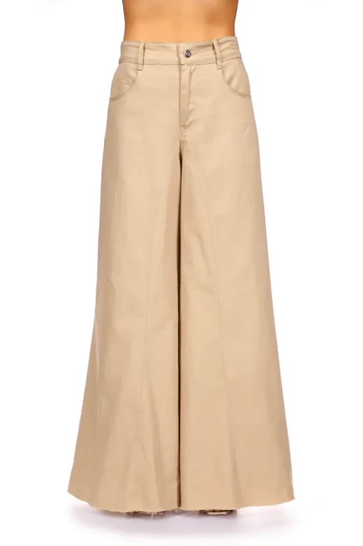 Relaxed fit wear A Shirt Thing Dolly Twill Pants in Khaki