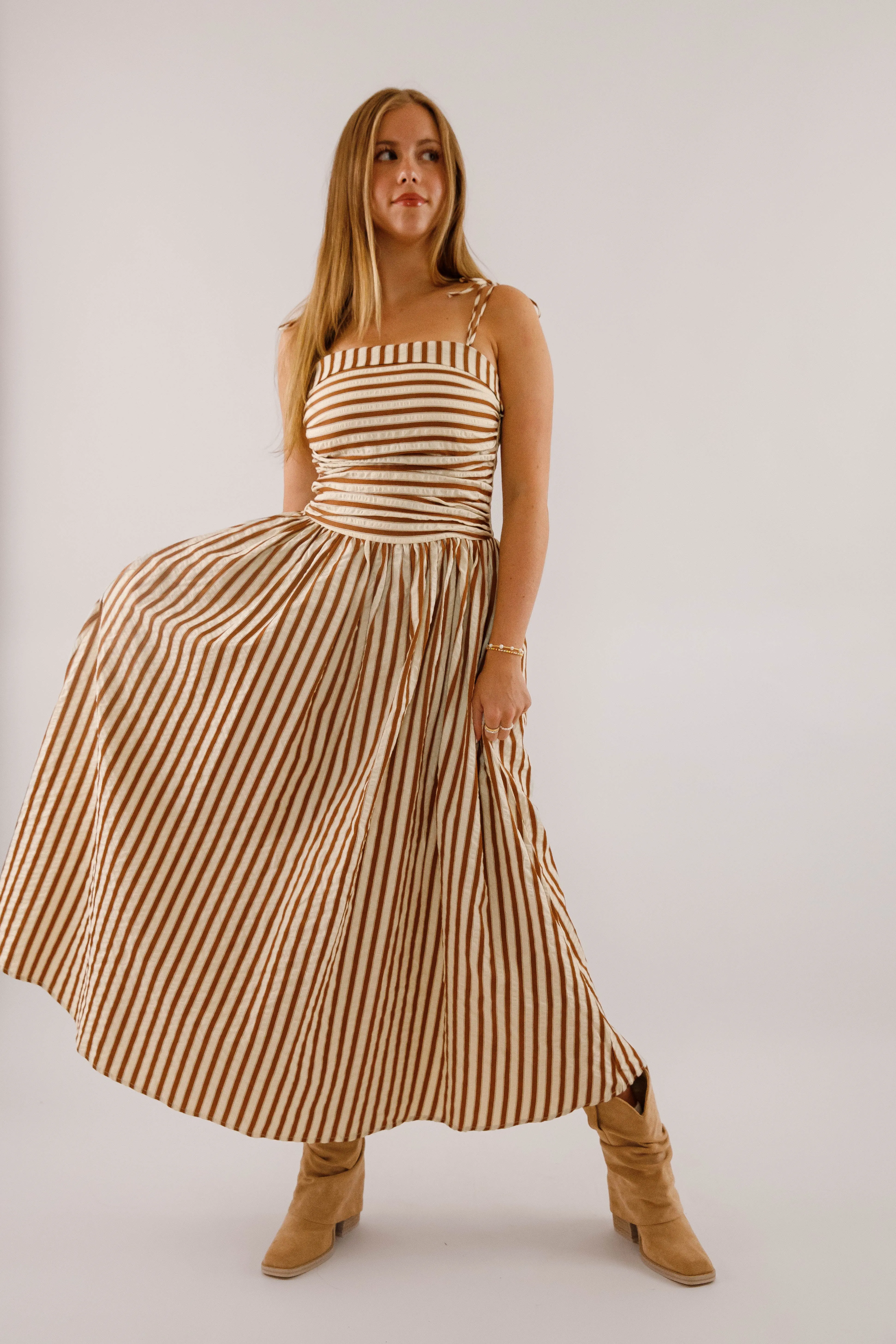 Sleek Texture Refined Presence A Twist On Time Midi Dress