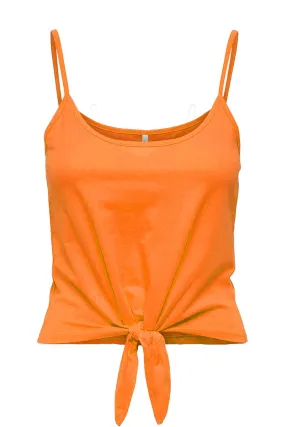 Wrinkle Resistant Treatment MinimalistAesthetic May Sleeveless Short Knot Tank Top