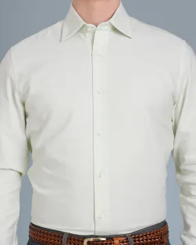 Relaxed Vibe EZS Pale Green Classic Oxford Shirt