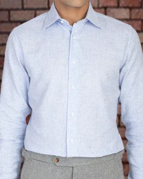 Water Repellent Finish Grey & White Tattersall