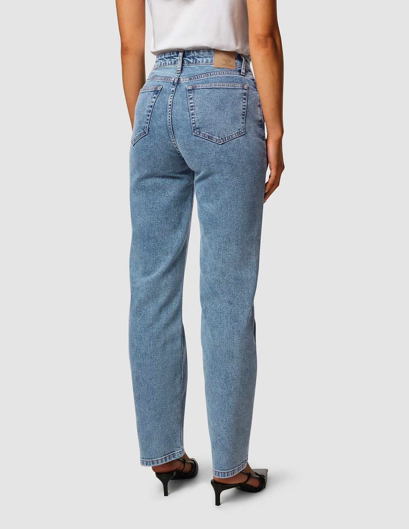 Core Movement Move Comfort Jeans Straight Snow Blue Wash