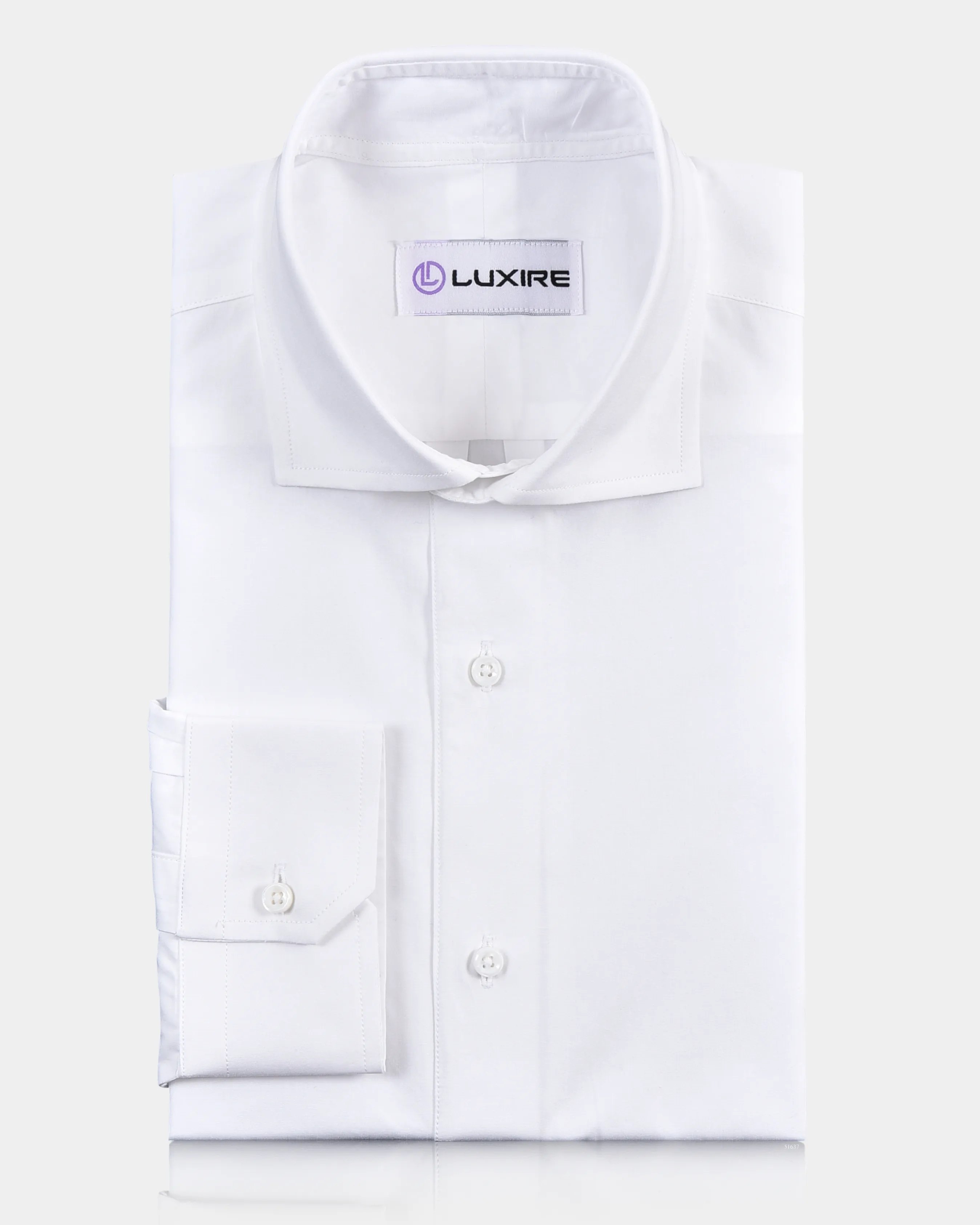 Brembana 2-Ply Giza White Broadcoth Shirt Sporty Comfort