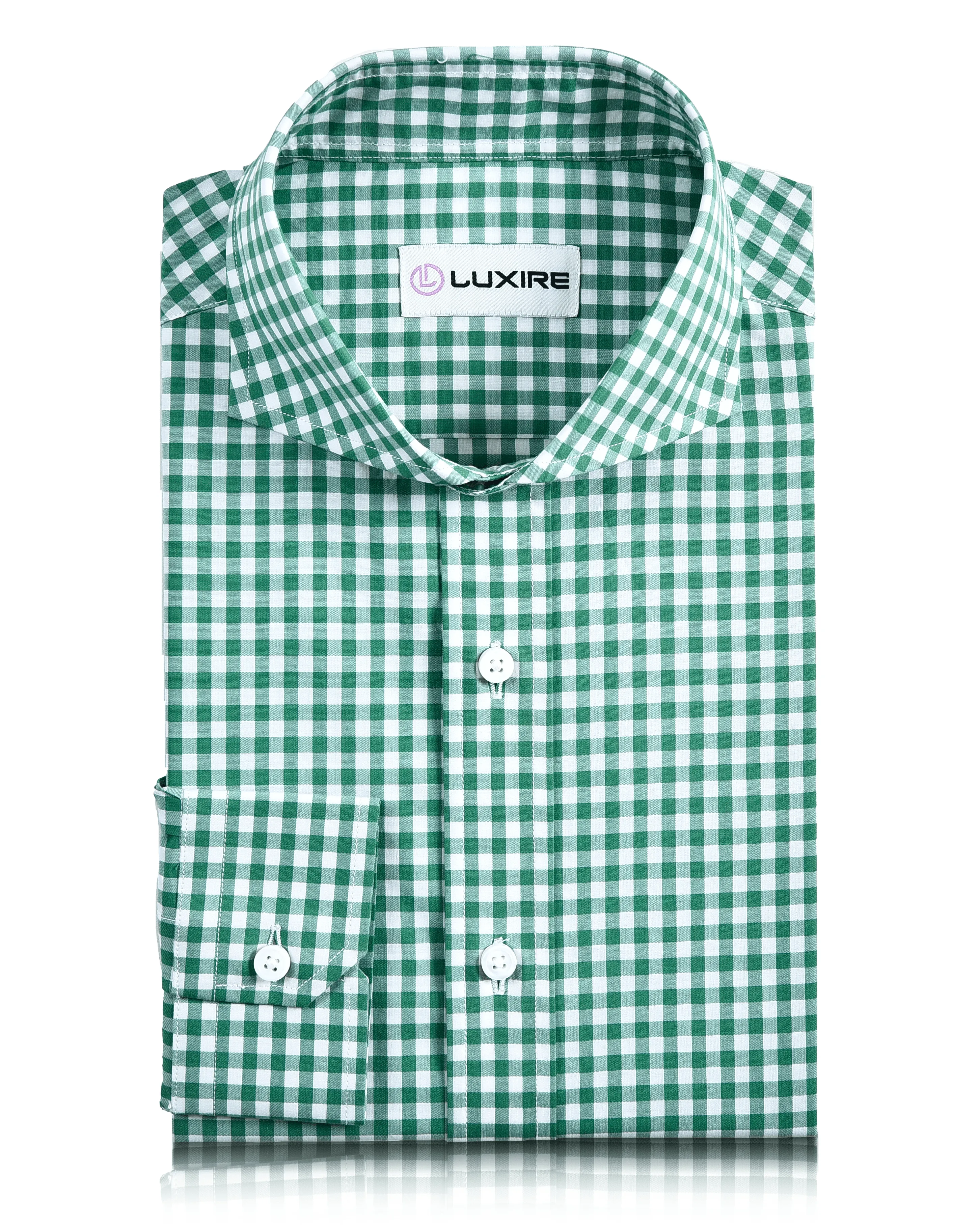 Travel-friendly Green Gingham Checks