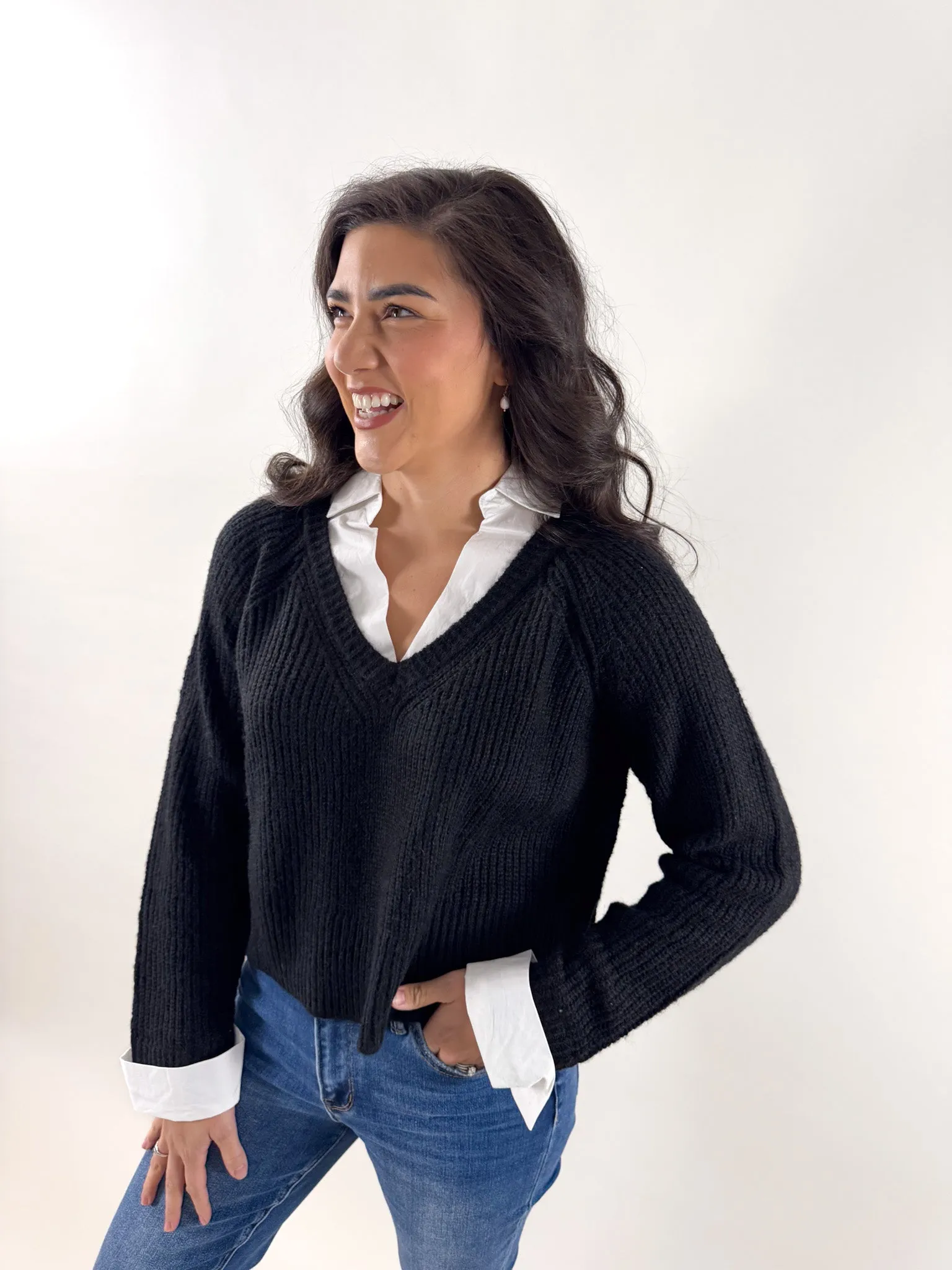 Sleek Comfort Winter Ready Look After Hours Collared Sweater