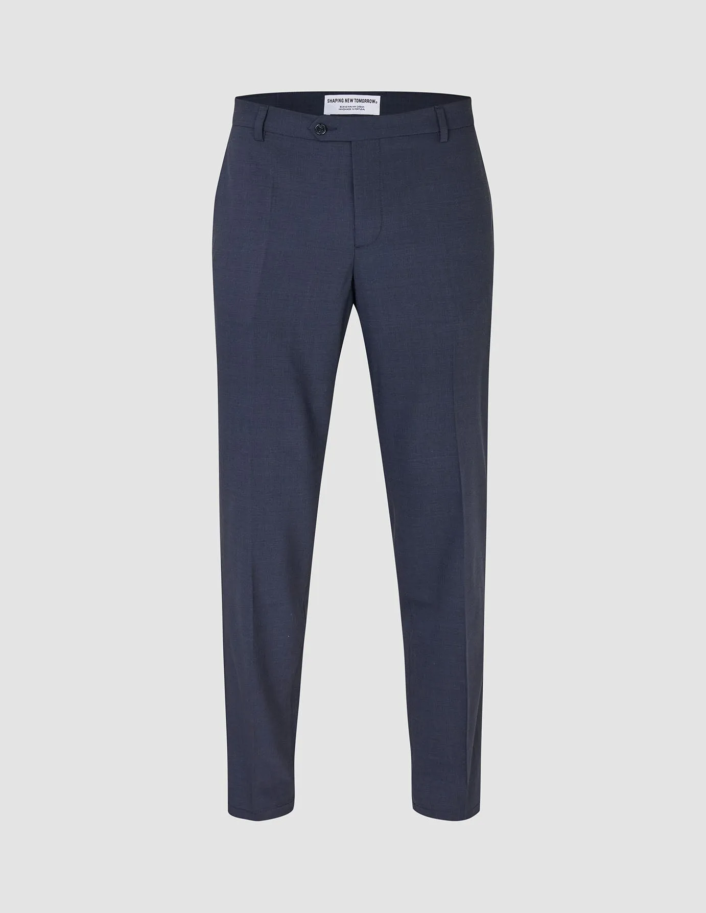 Tech Wool Suit Pants Regular Navy DurableBartack No Frills Fit