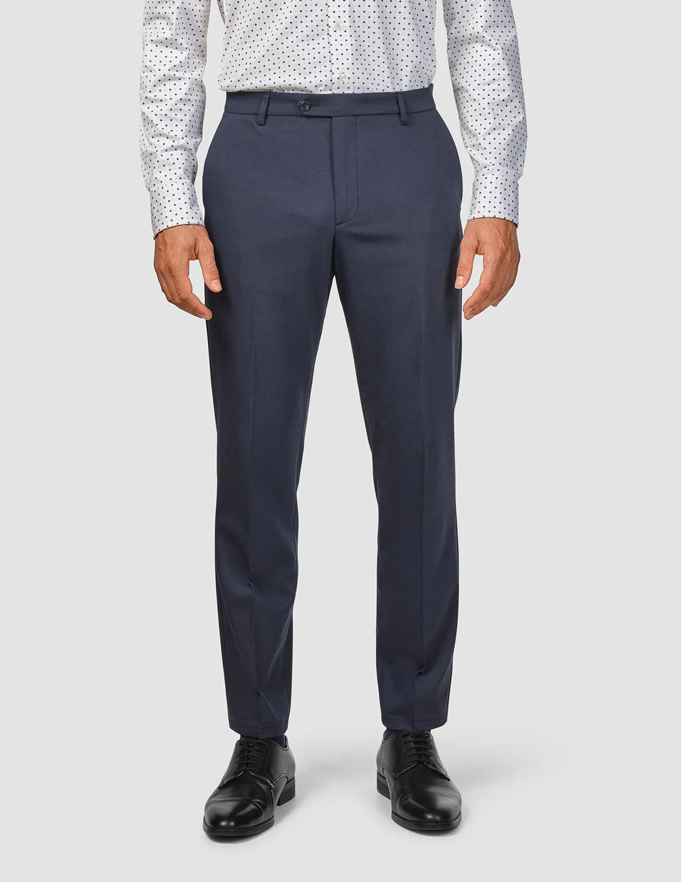 TaglessDesign Tech Wool Suit Pants Regular Navy