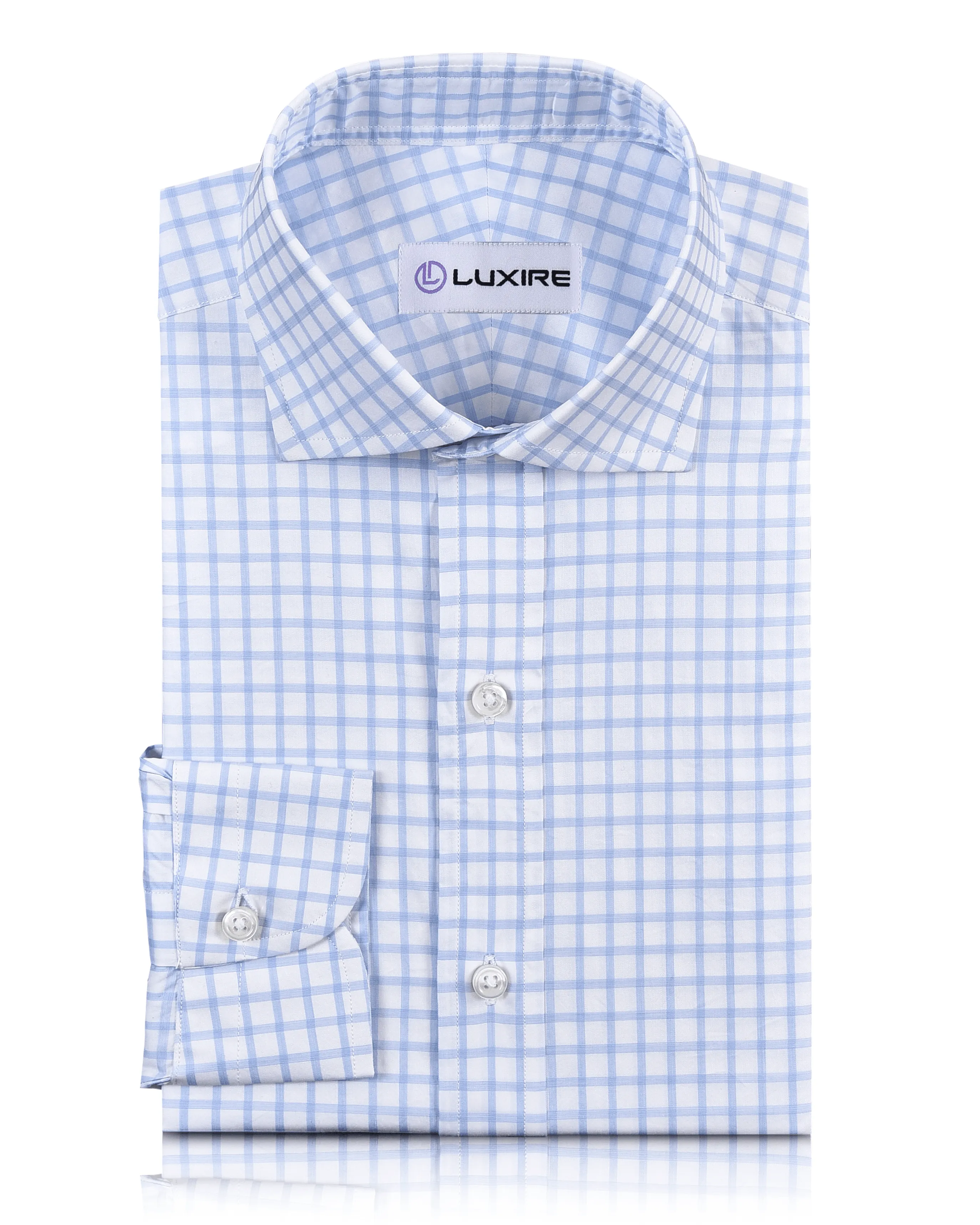 Gym Appropriate Albini: Light Blue Plaid