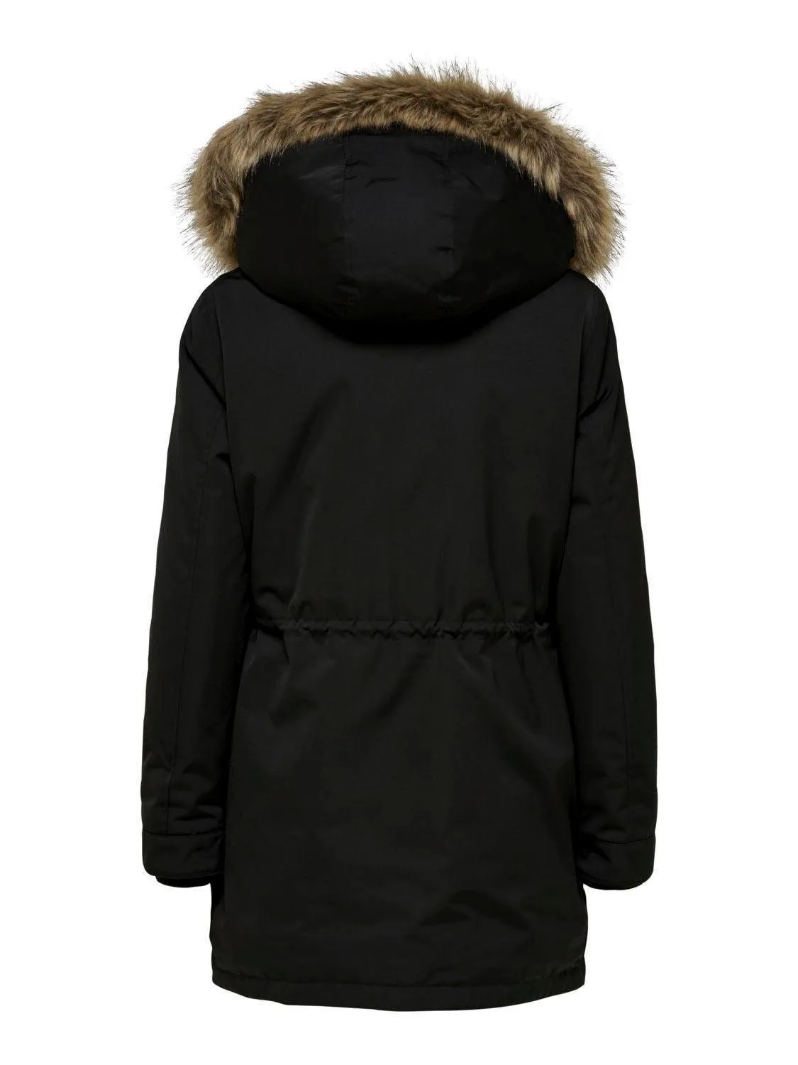 Alina Faux Fur Parka DualLayer Weave