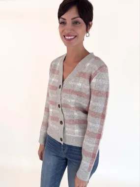 All Checked In Button Up Cardigan Stylish Layer