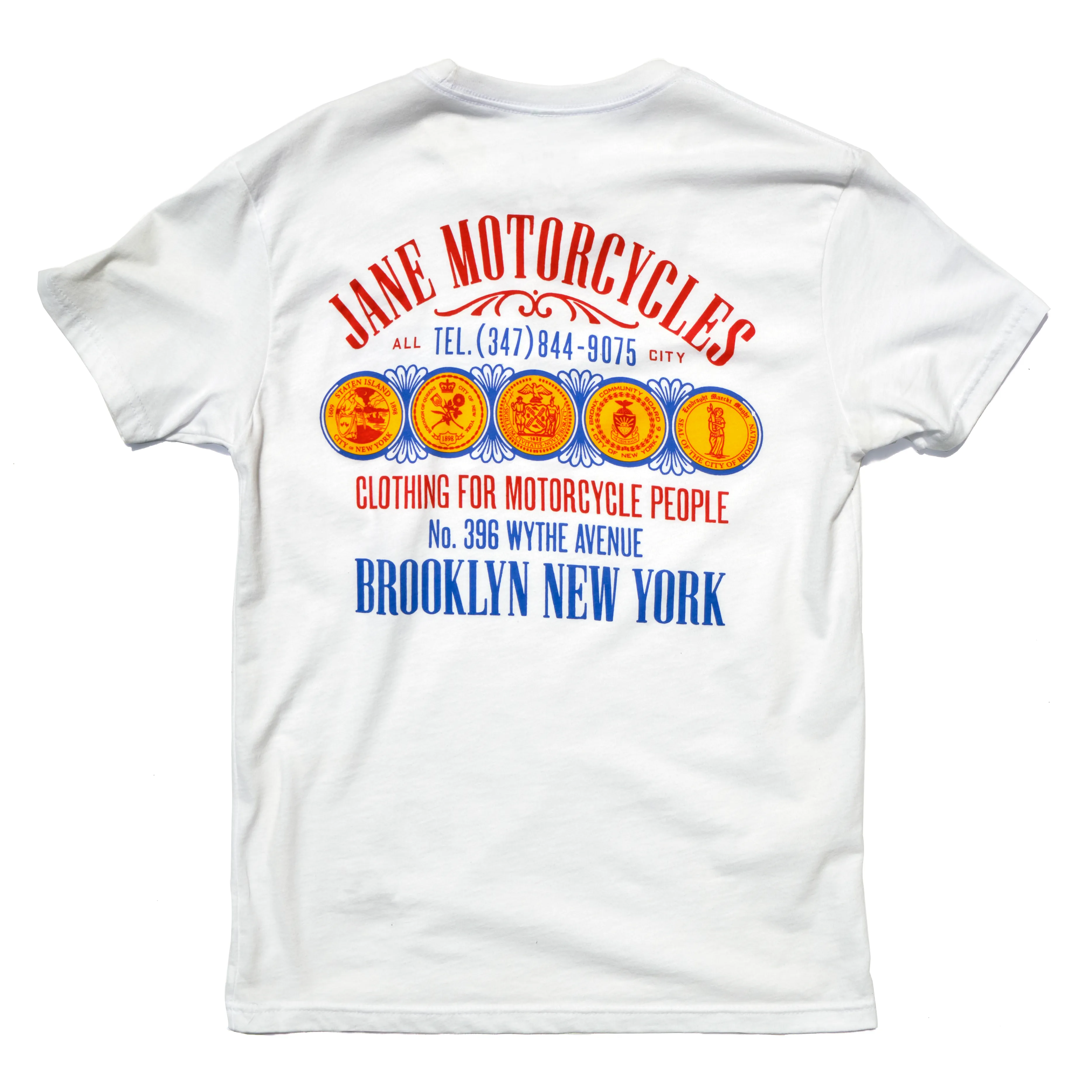 ALL CITY SHORT SLEEVE - WHITE Casual Layering Wear LongLastingColor