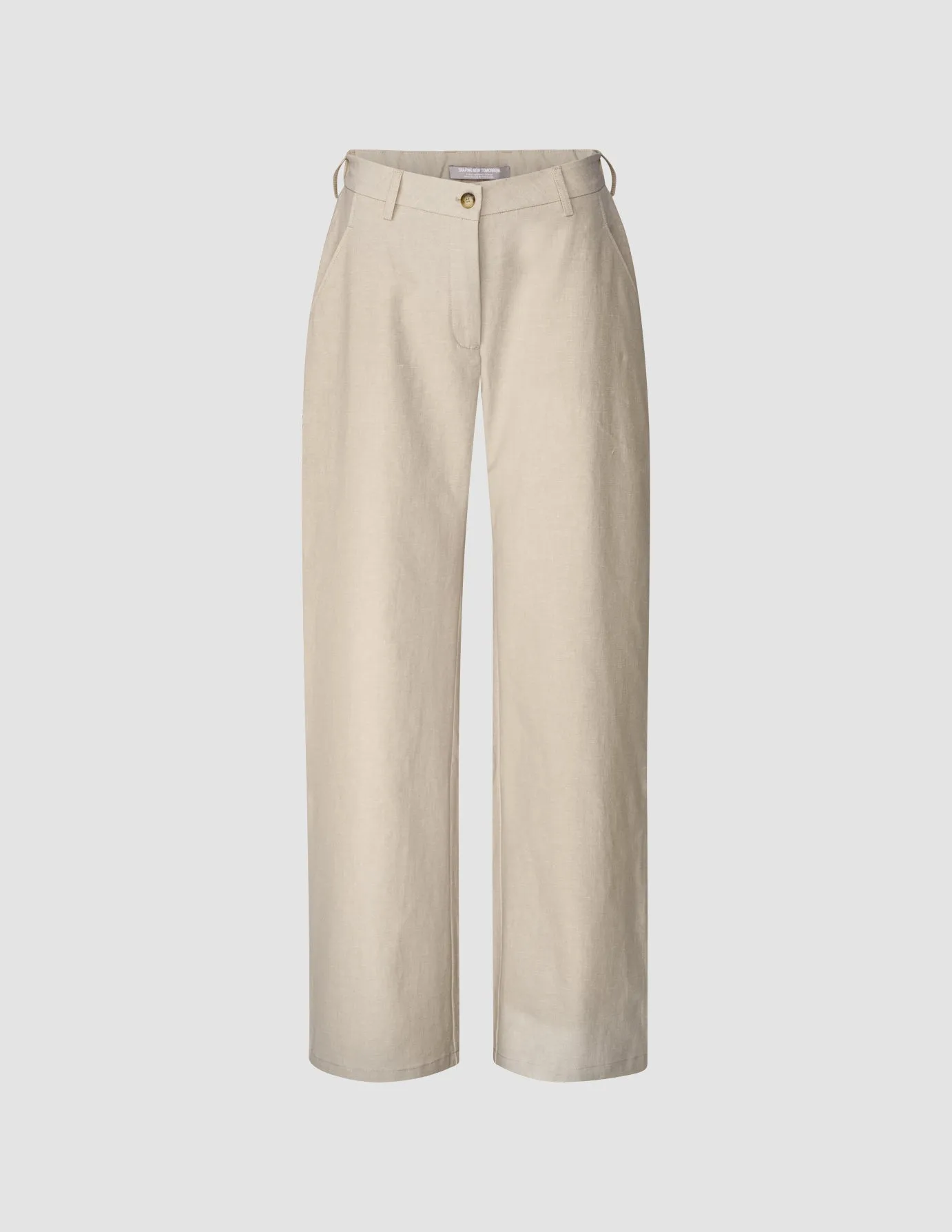 Fashionable Design Linen Pants Sandshell