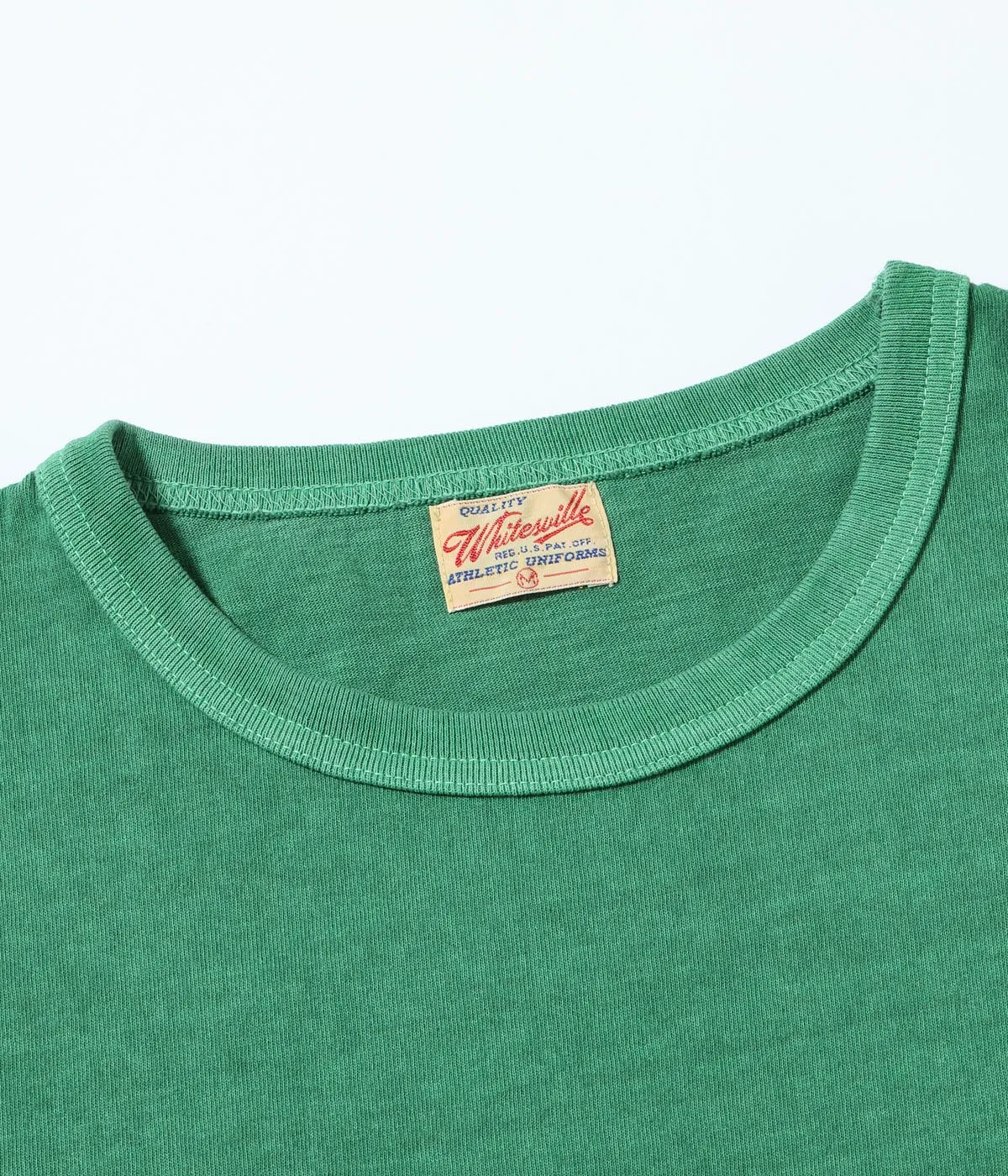 WHITESVILLE PIGMENT DYE POCKET T-SHIRT - KELLY GREEN AntiPillingTreatment Travel Comfort Style