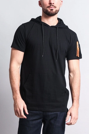 Hooded MA-1 Bomber Flight Style T-Shirt OdorControl