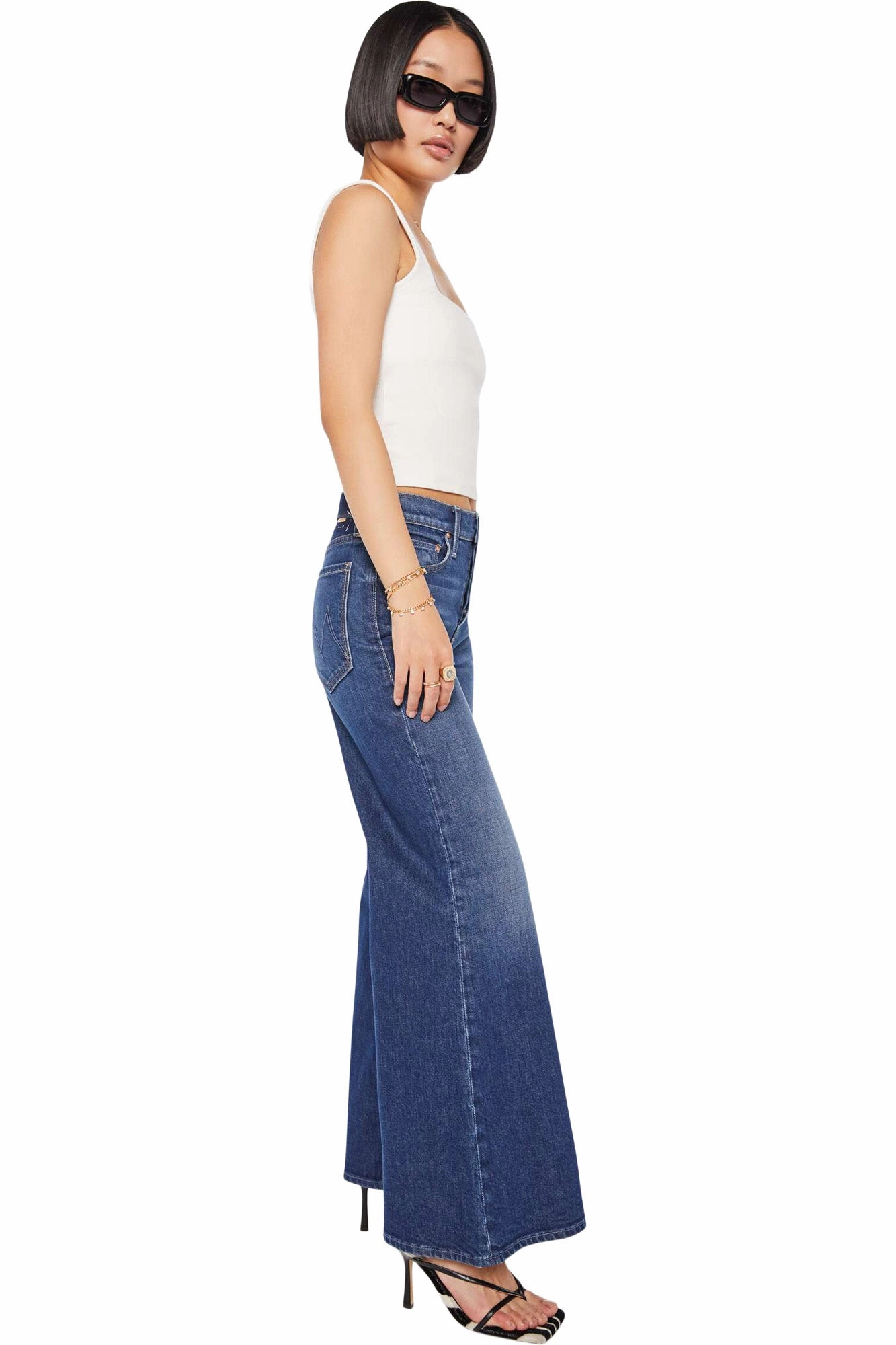 MOTHER Denim Lil Tomcat Roller Skimp in Perfectly Imperfect Style Focus