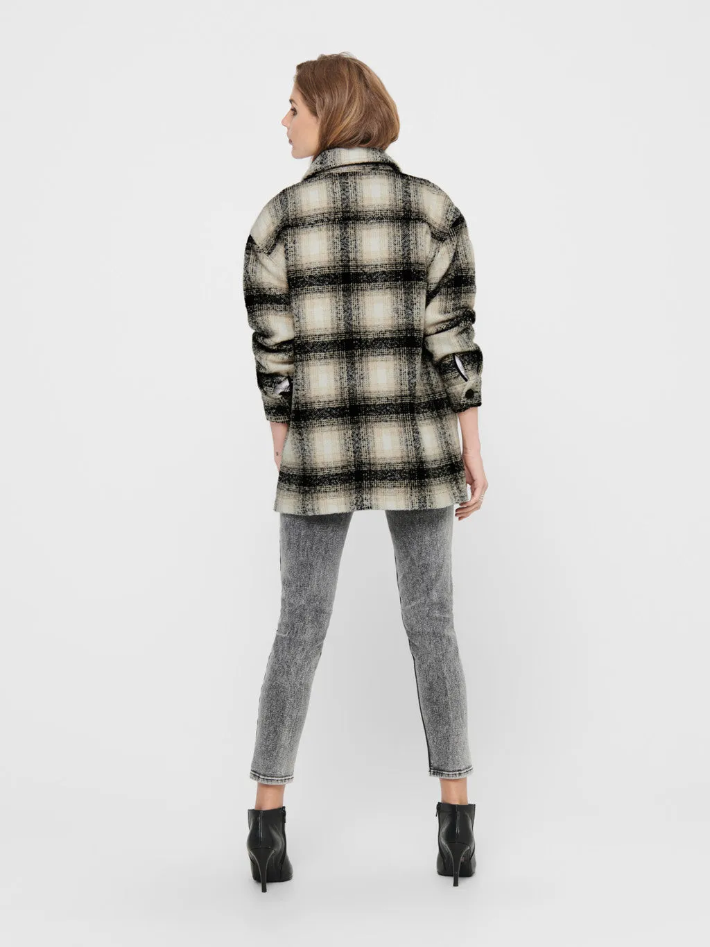 Sun Protection Fabric Hypoallergenic fabric Allison Check Shacket