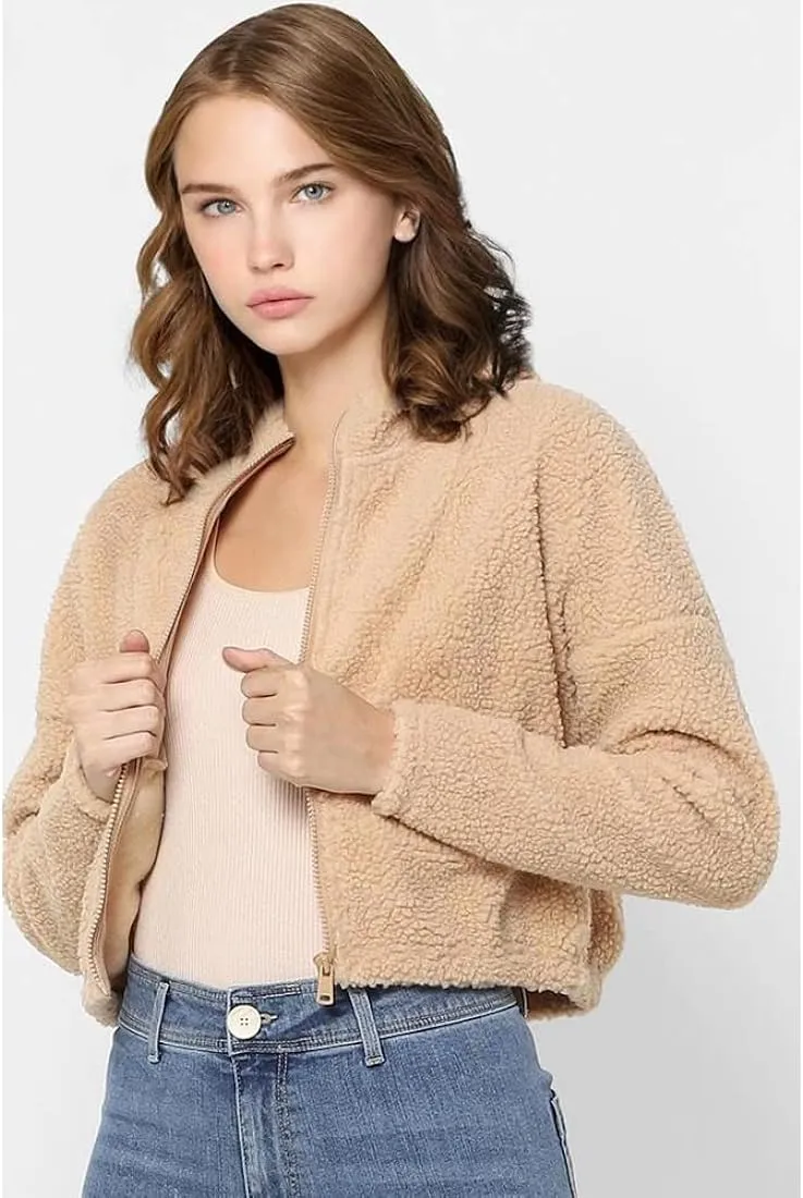 Amara Teddy Jacket HighCollarDesign Cashmere Blend