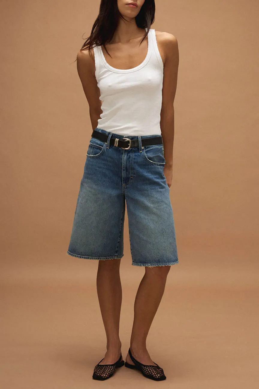 AMO Denim Laura Gaucho Short in Offbeat Quality Fabric