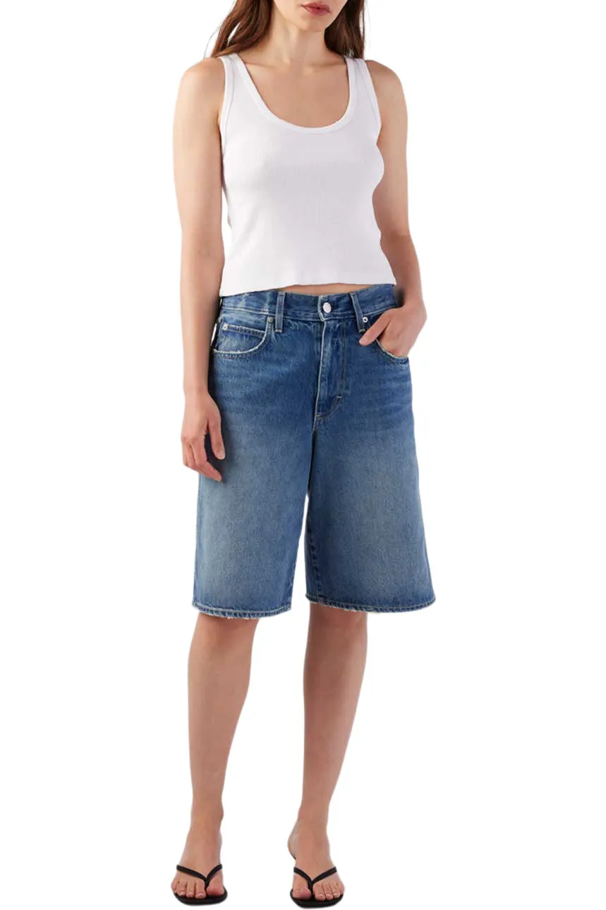 AMO Denim Laura Gaucho Short in Offbeat Durable Material