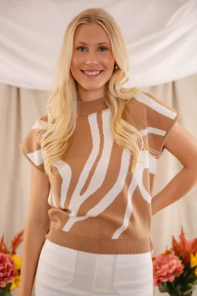 An Abstract Thought Sweater-Coco Chill Comfort Wear