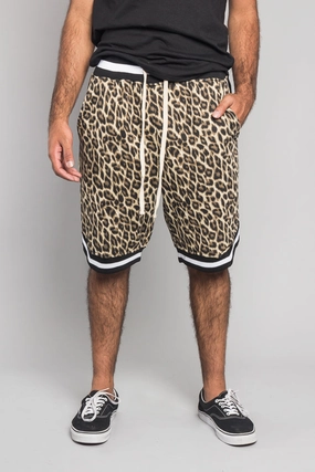 Animal Print Basketball Shorts Travel Ready Fit