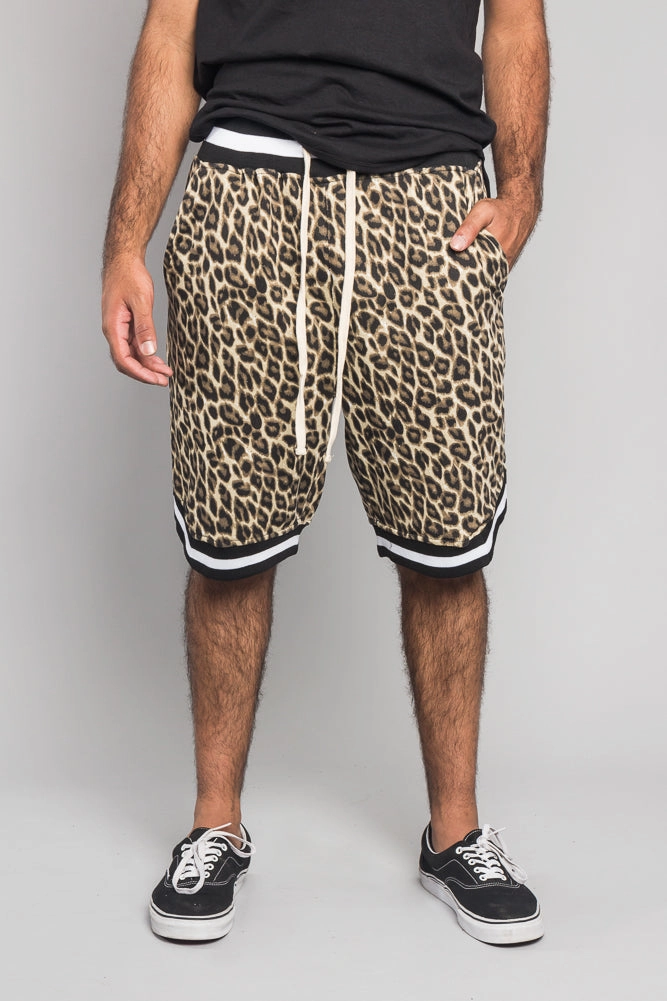Animal Print Basketball Shorts Breath Flex Stay Comfortable
