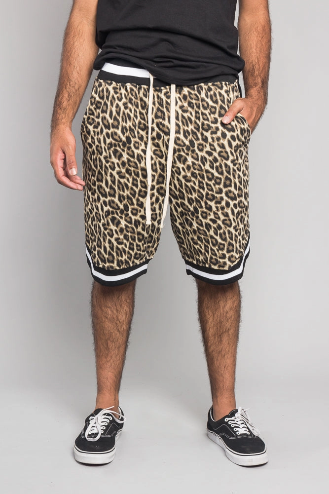 Animal Print Basketball Shorts Travel Ready Fit