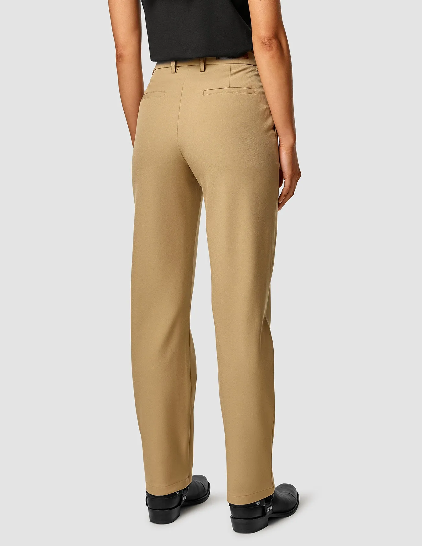 All-Purpose Wear Wind Resistance Essential Pants Straight Caramel