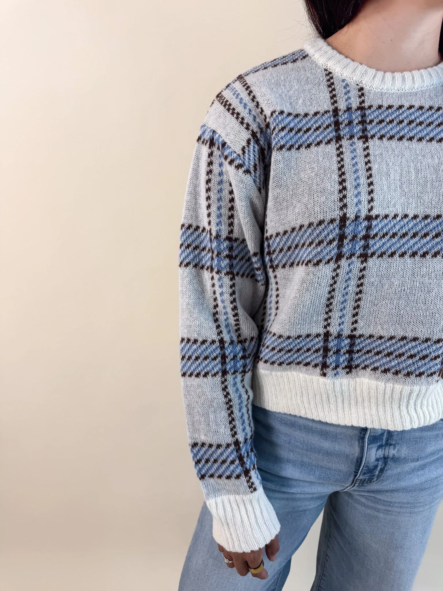 Roomy Fit Cozy and Soft [Z SUPPLY] Junction Plaid Sweater