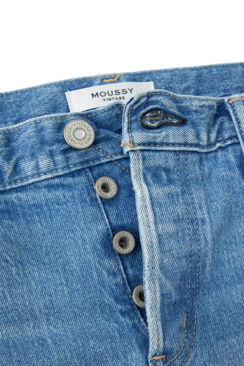 Moussy Denim Kendall Tapered Jeans in Light Blue Routine Style