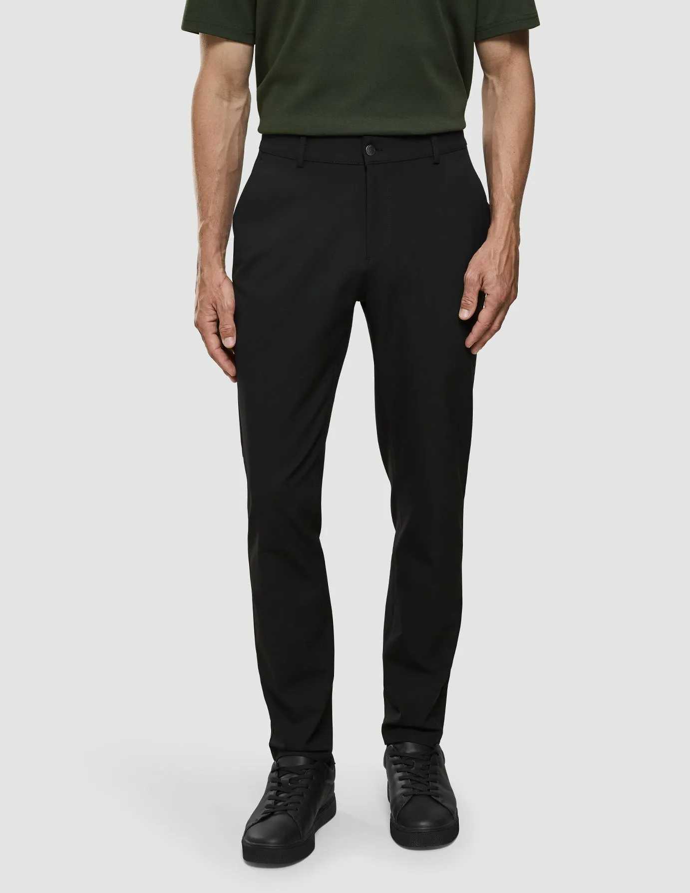 Essential Pants Slim Black Day Wear