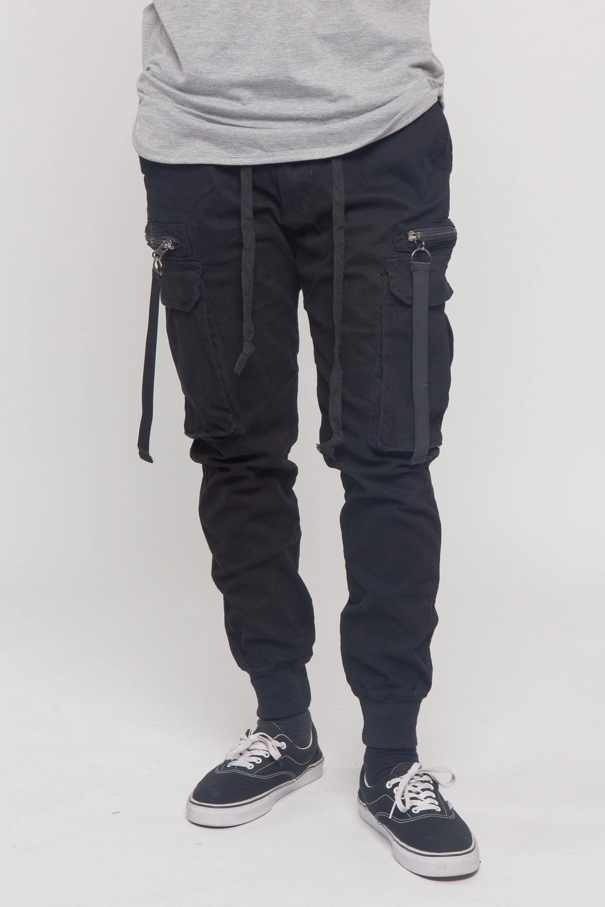 Travel Essential No Ride Ribbon Utility Pocket Jogger Pants