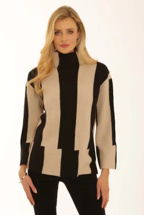 Flexible Hemline DurableBlend Pomodoro Clothing Staggered Stripe Jumper 22554