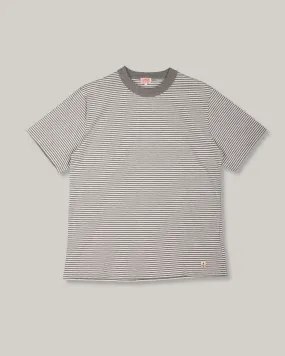 ARMOR LUX HERITAGE STRIPED T-SHIRT - MISTY GREY/ MILK Casual All-Day Stylish Casual