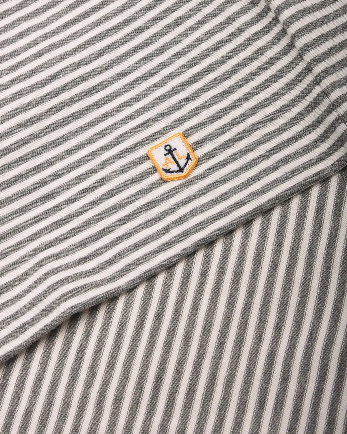 ARMOR LUX HERITAGE STRIPED T-SHIRT - MISTY GREY/ MILK regular but not boring