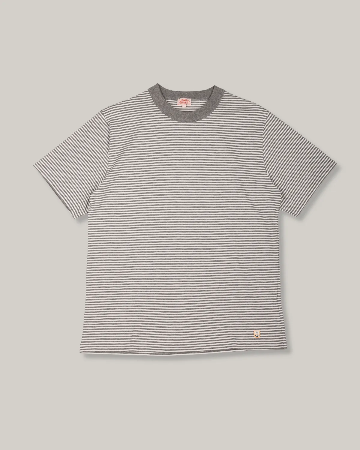 ARMOR LUX HERITAGE STRIPED T-SHIRT - MISTY GREY/ MILK Casual All-Day Stylish Casual