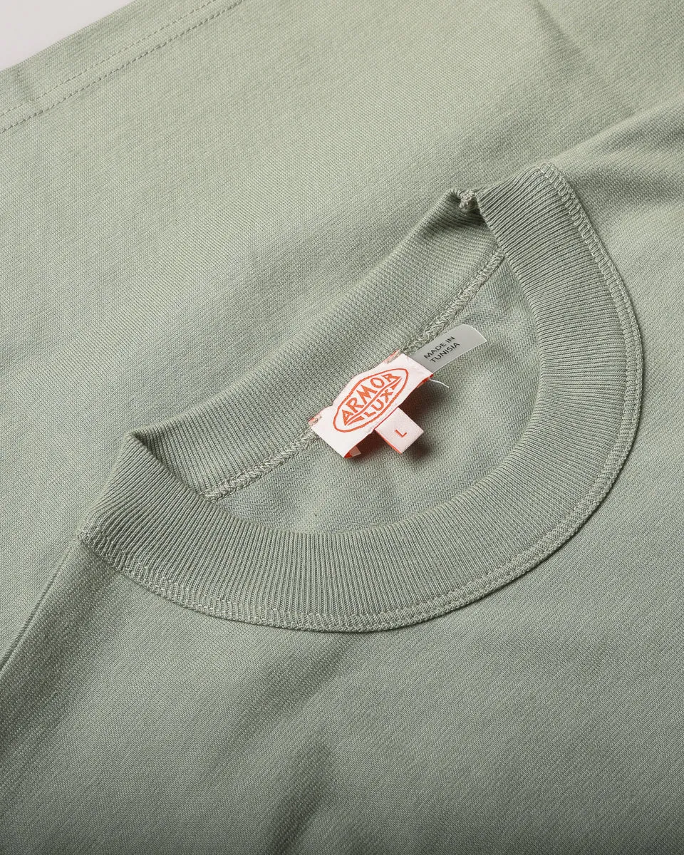 ARMOR LUX HERITAGE T-SHIRT - SHADOW Zip Up