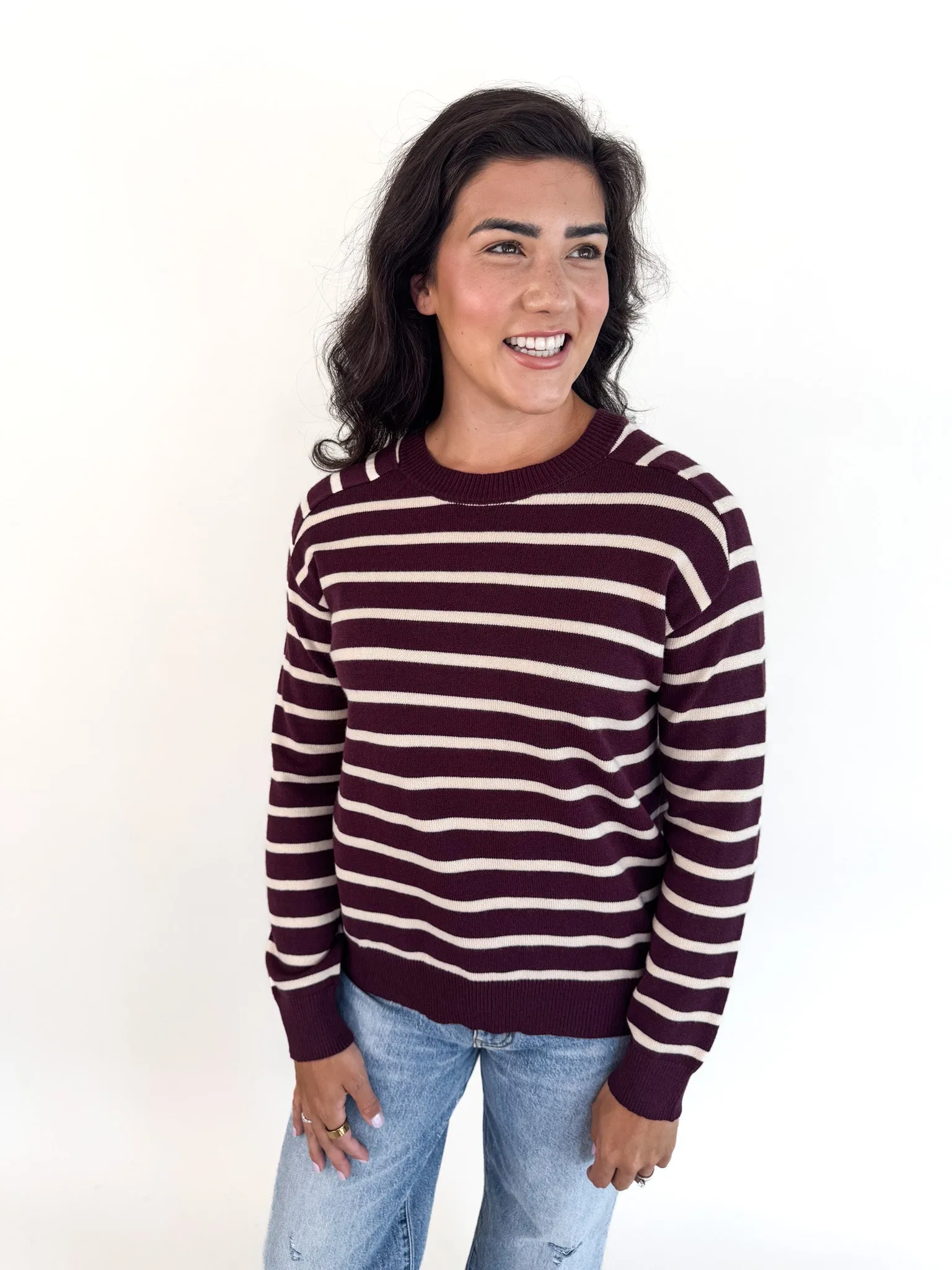 Ashton Striped Crewneck Sweater Ultimate Layer