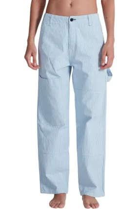 sport chic ASKK NY Carpenter Jeans in Blue Stripe