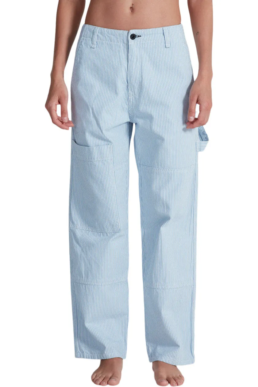 sport chic ASKK NY Carpenter Jeans in Blue Stripe