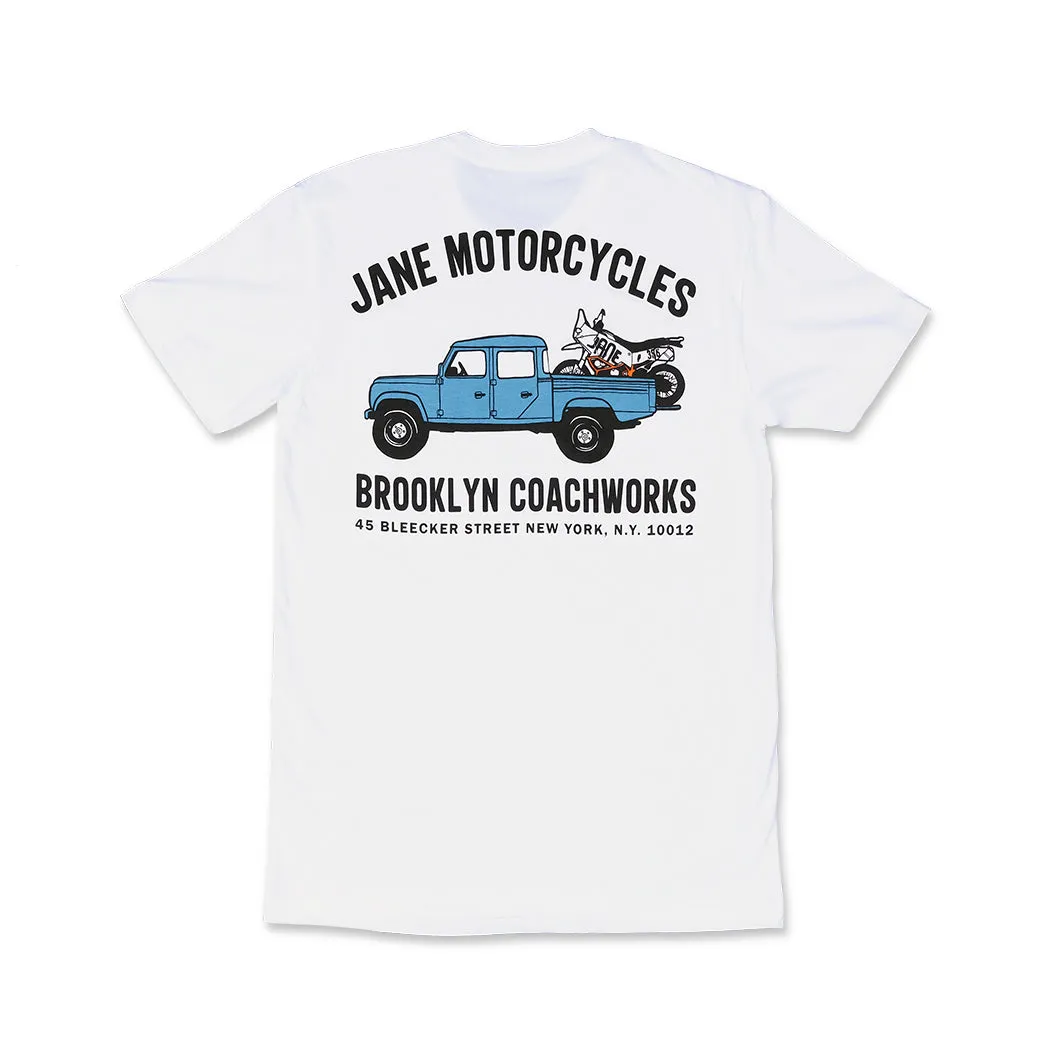 BLEECKER STREET SHORT SLEEVE T-SHIRT - WHITE Fresh Outfit Style