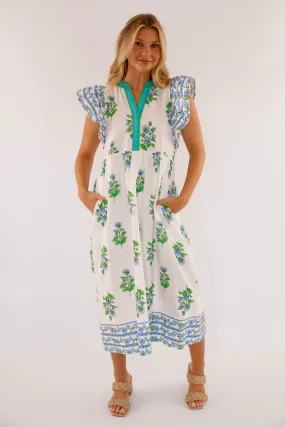 Shine Finish Elegant Touch Back To Greece Midi Dress