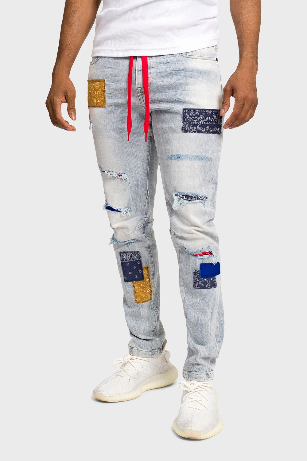 Classy Fit Bandana Patch Skinny Jeans