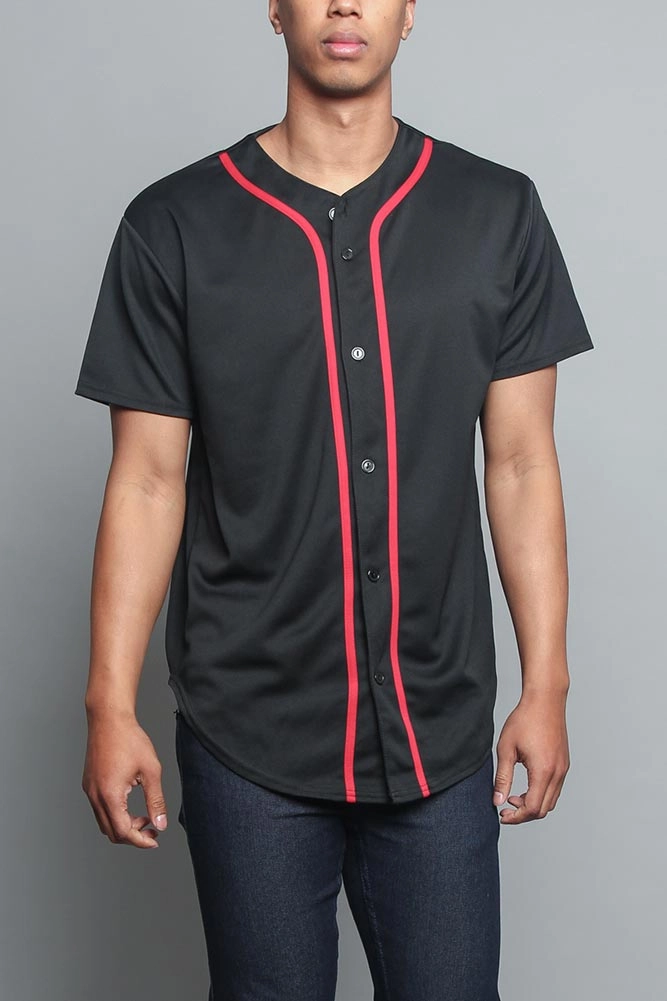 Basic Baseball Jersey Modern Polo Brushed Inner Layer