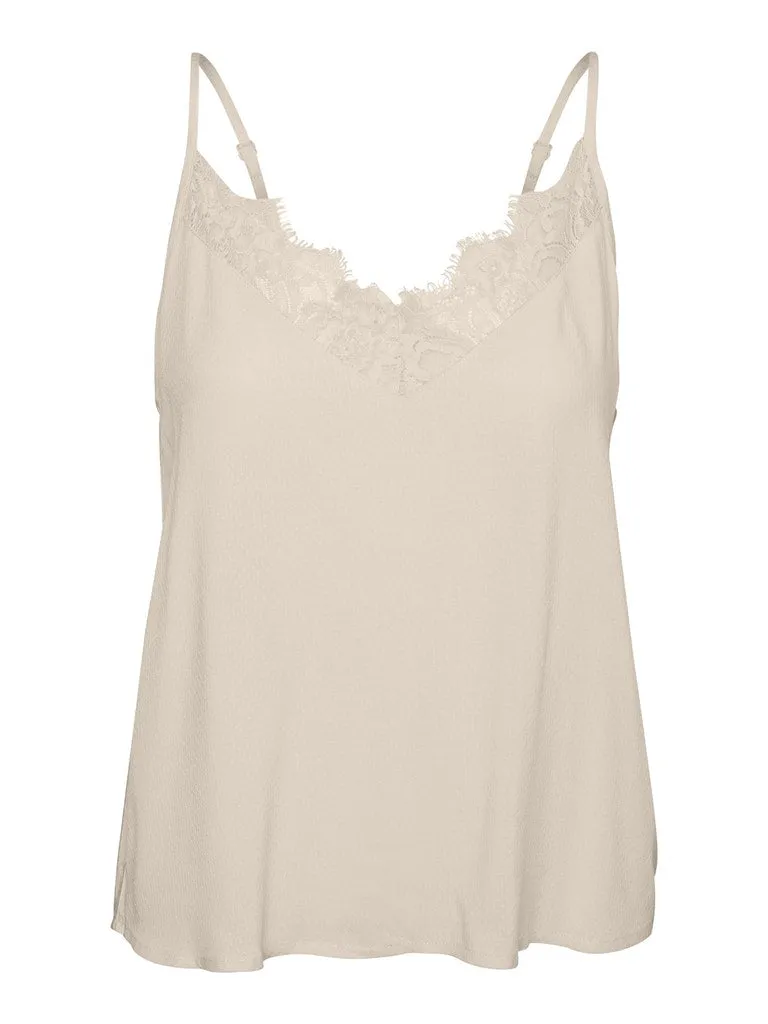 Elasticized Waistband Beatrix Singlet Top