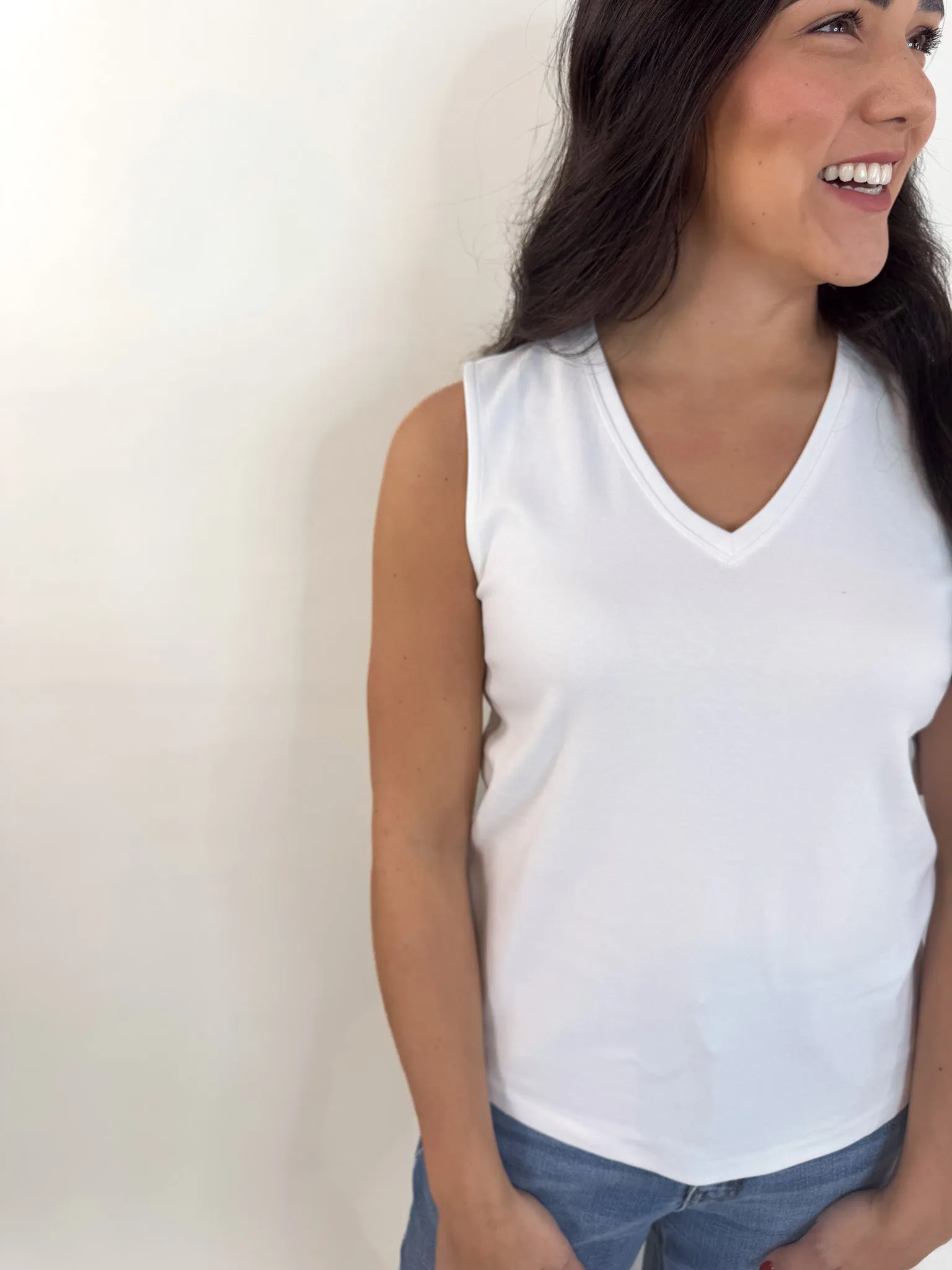 Beyond Basic V-Neck Knit Top Versatile Design Flatlock Seam Technique