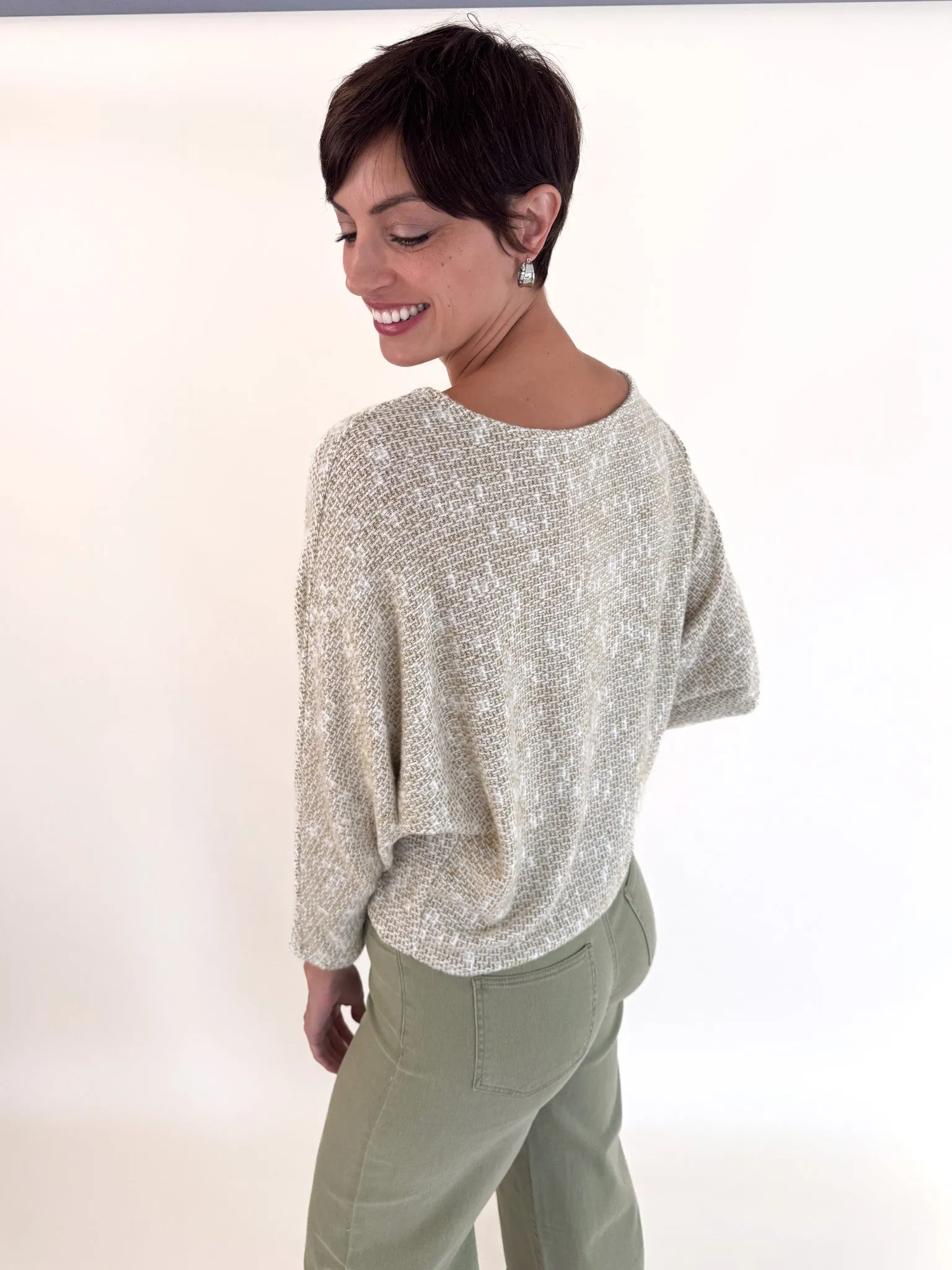 Low Maintenance Fabric Chilly Fit Wear Billie Dolman Sleeve Knit Sweater