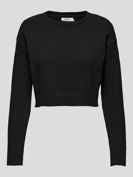 Soft O-Neck Knit Top HiddenStoragePocket