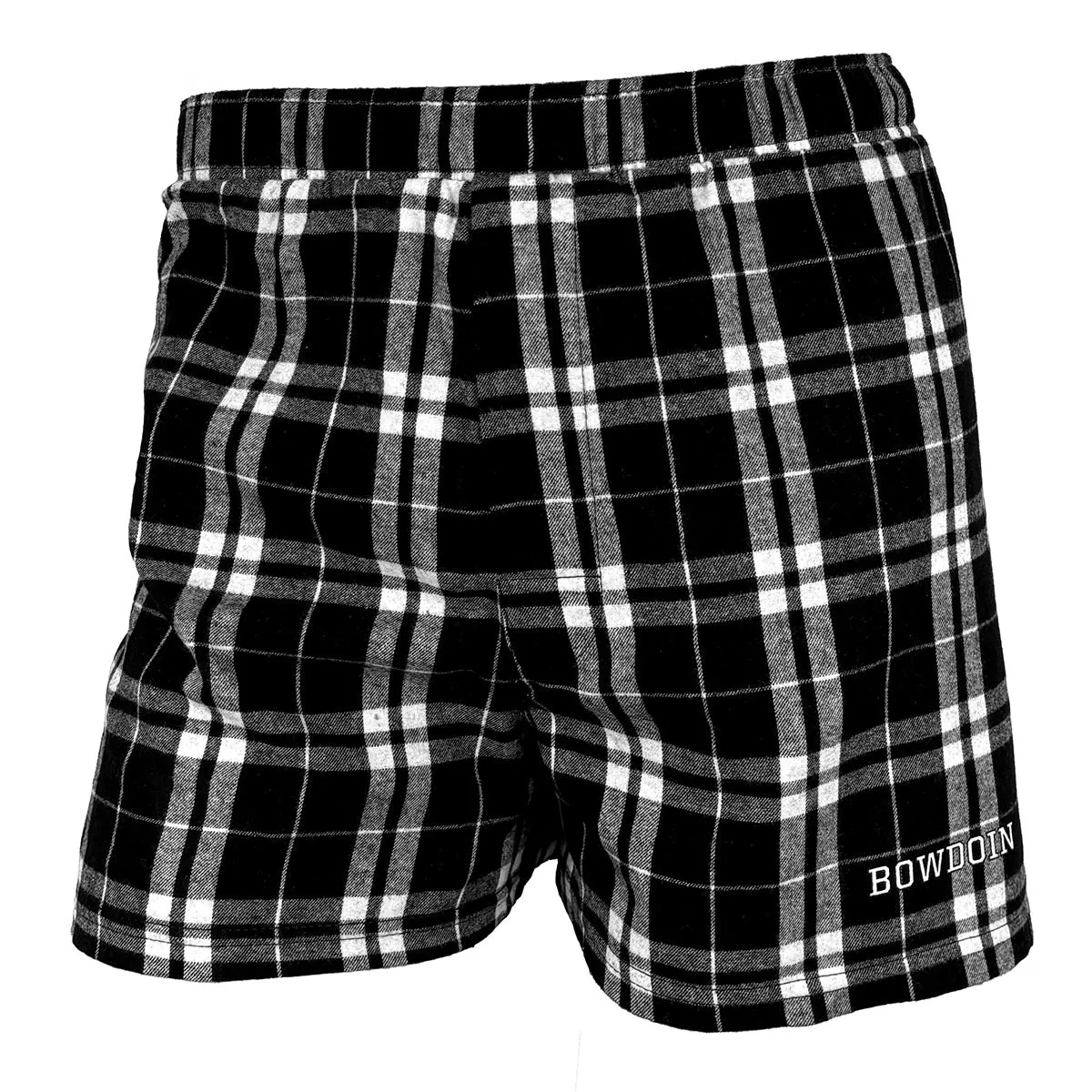 Quick Access Zip Pockets UV Protection Fabric Black and White Flannel Boxers from Boxercraft